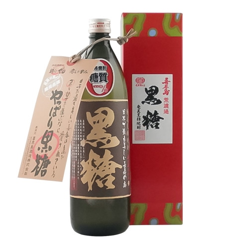 荒濾過 黒糖　２５度　900ｍｌ 【化粧箱入り】