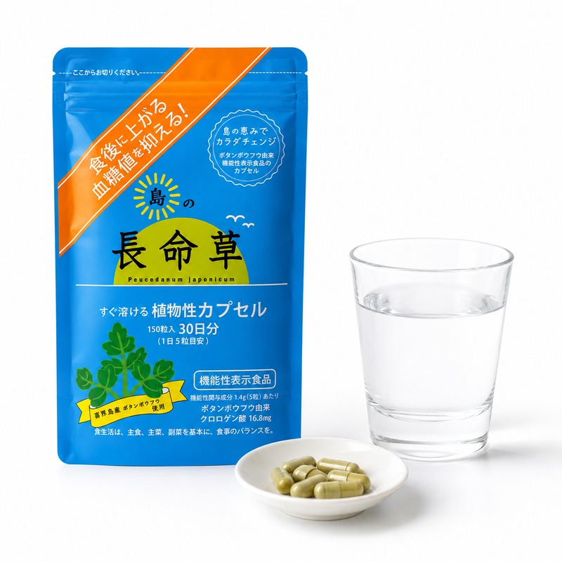 島の長命草カプセル（機能性表示食品）【喜界島薬草農園】[メール便]