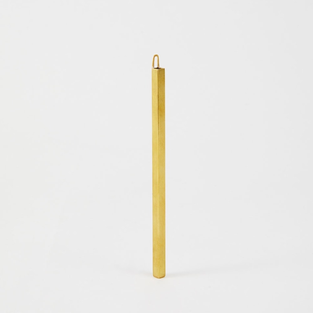 BRASS”ウォールフラワーベース・キャドラングルSサイズ” 【真ちゅう製／Size:幅0.5cm×奥行0.5cm×長さ13cm／品番:303984／1個売り】