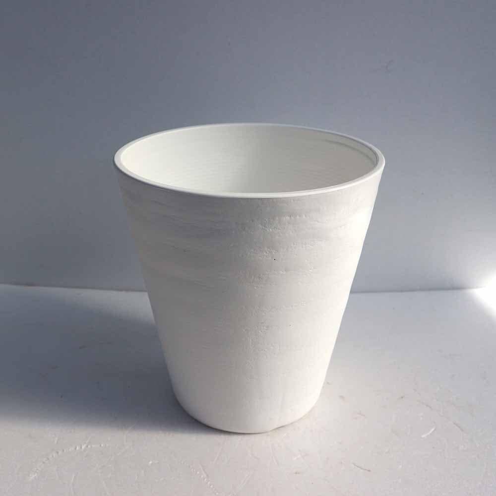 セラアート 長鉢 白 プラスチック鉢 表面が陶器風の加工 【資材】