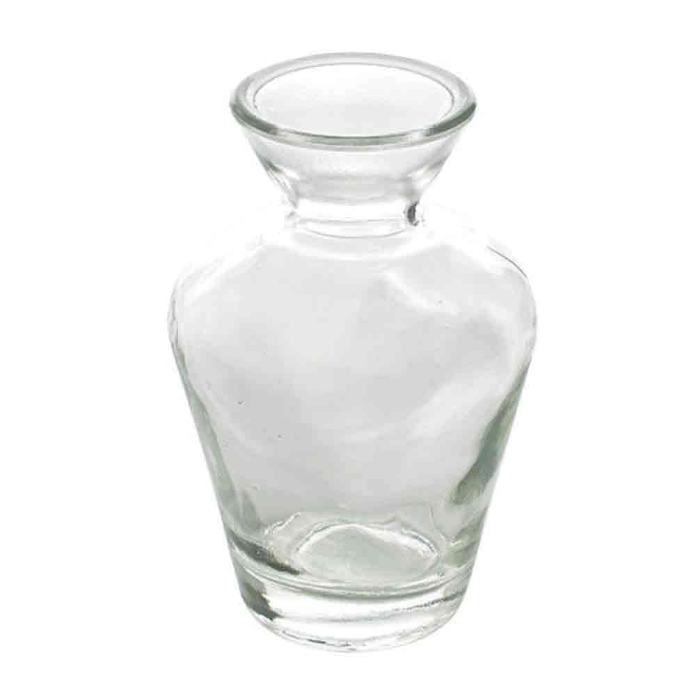 小さなガラス花瓶 タイニーフラワーベース Lサイズ(No.3) 色：クリア【資材】