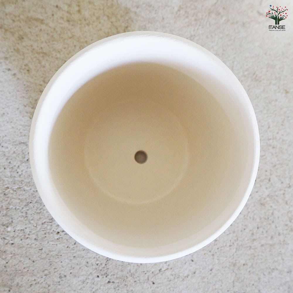 陶器鉢 ニューセラ リーフ D セラミックポット ダークグリーン 【陶器