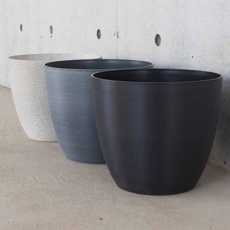 セラアート 長鉢 白 プラスチック鉢 表面が陶器風の加工 【資材