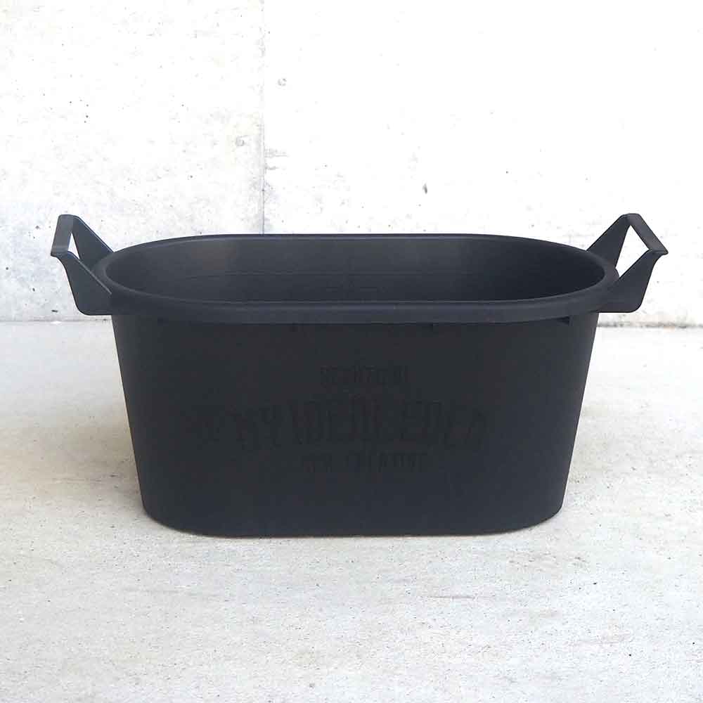 取っ手付きプランター ブラック 【資材 Mサイズ】