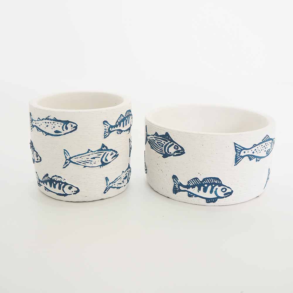 フィッシュポット 【陶器鉢 】