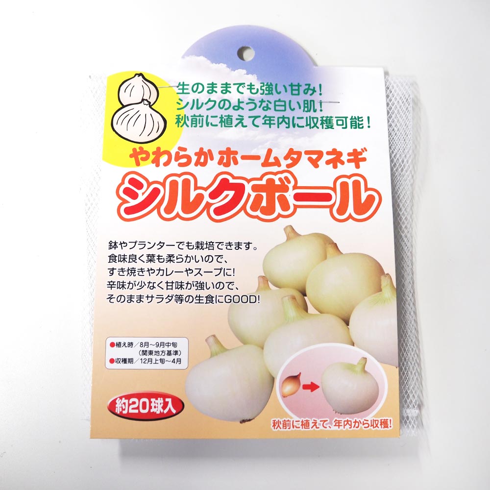 やわらかホームタマネギ シルクボール 【野菜球根 約20球／1個売り】