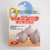 青森産にんにく ホワイト六片 【野菜球根 3球／1個売り】|球根類