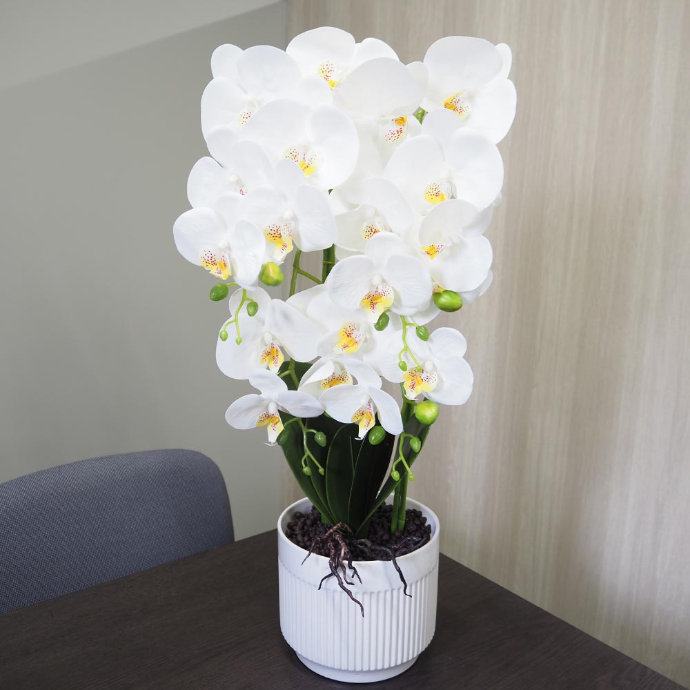 造花 胡蝶蘭 白花 【造花 Bタイプ／1個売り】