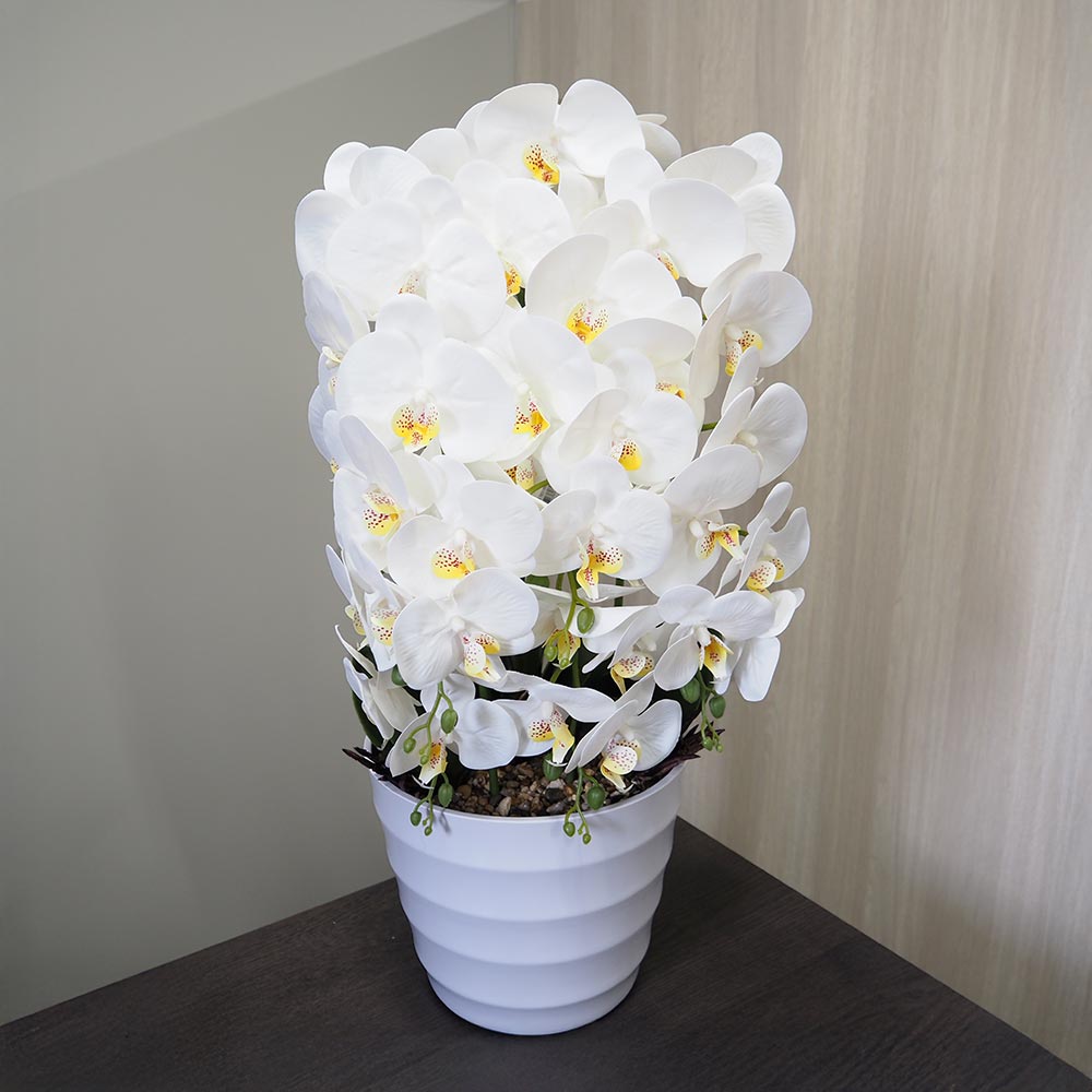 造花 胡蝶蘭 白花 【造花 Cタイプ／1個売り】