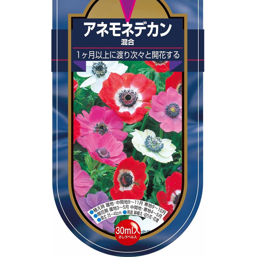 アネモネ デカン 混合 【花球根 30ML】｜ 【植物のITANSE】全品