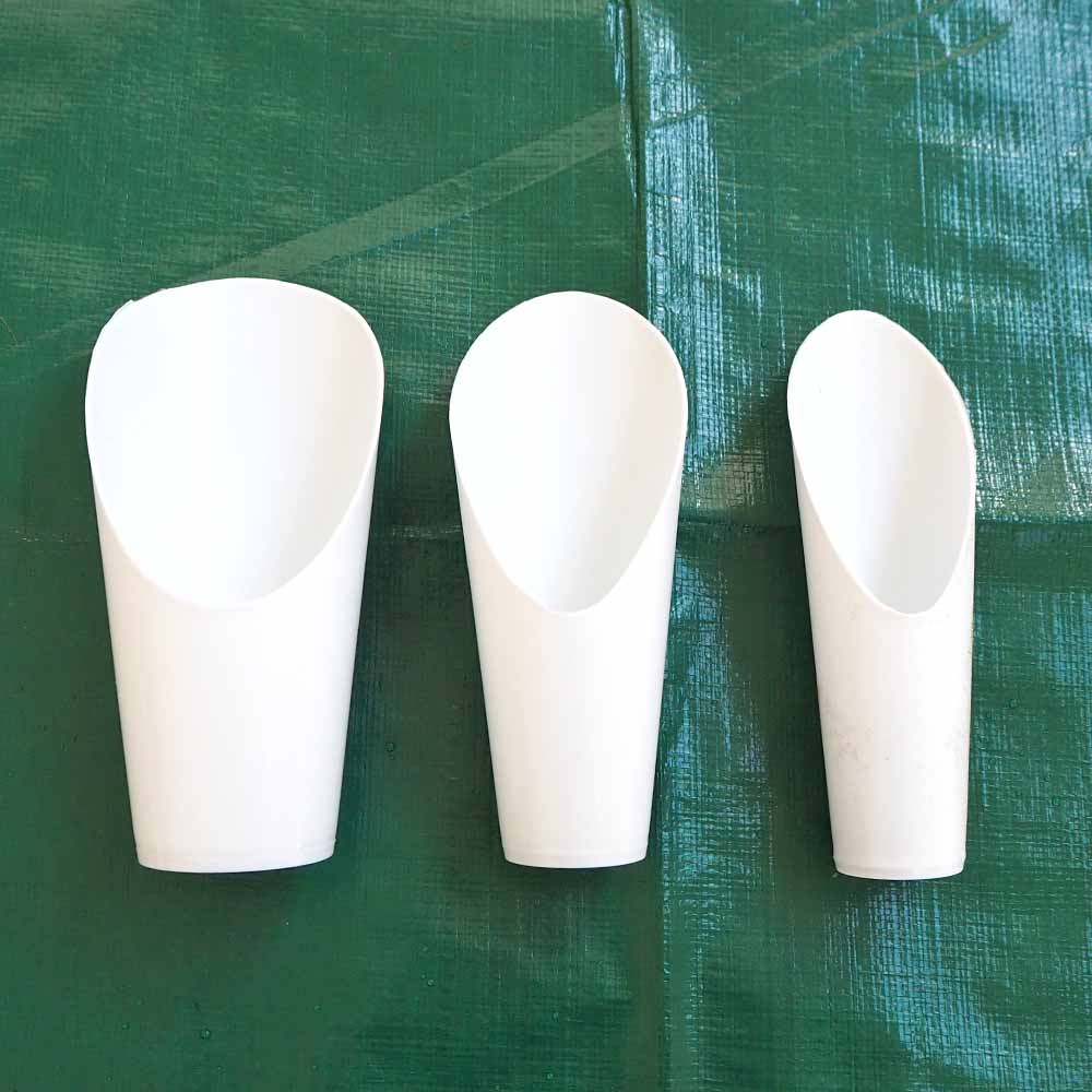 スコップ 3つの違うサイズのスコップセット 【資材 重ねて収納できる／1個売り】