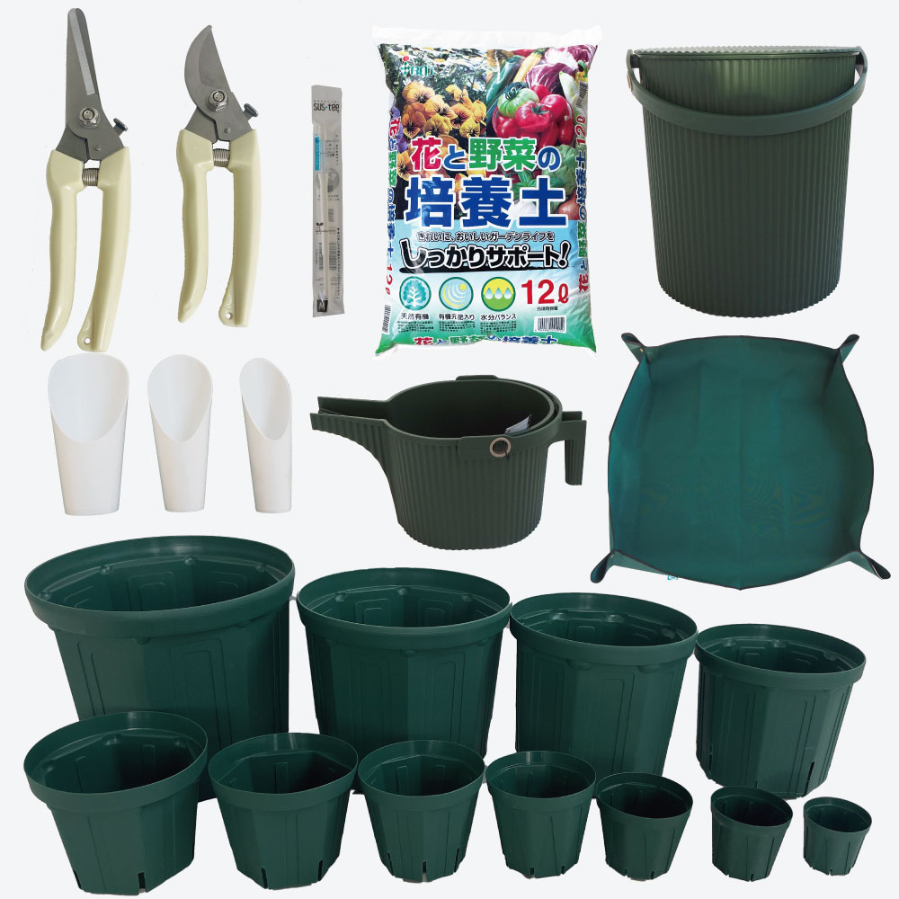 ミイタ農園　造園資材セット 園芸資材セット 【資材 選べる用品セット／3～18点】｜ 【植物の