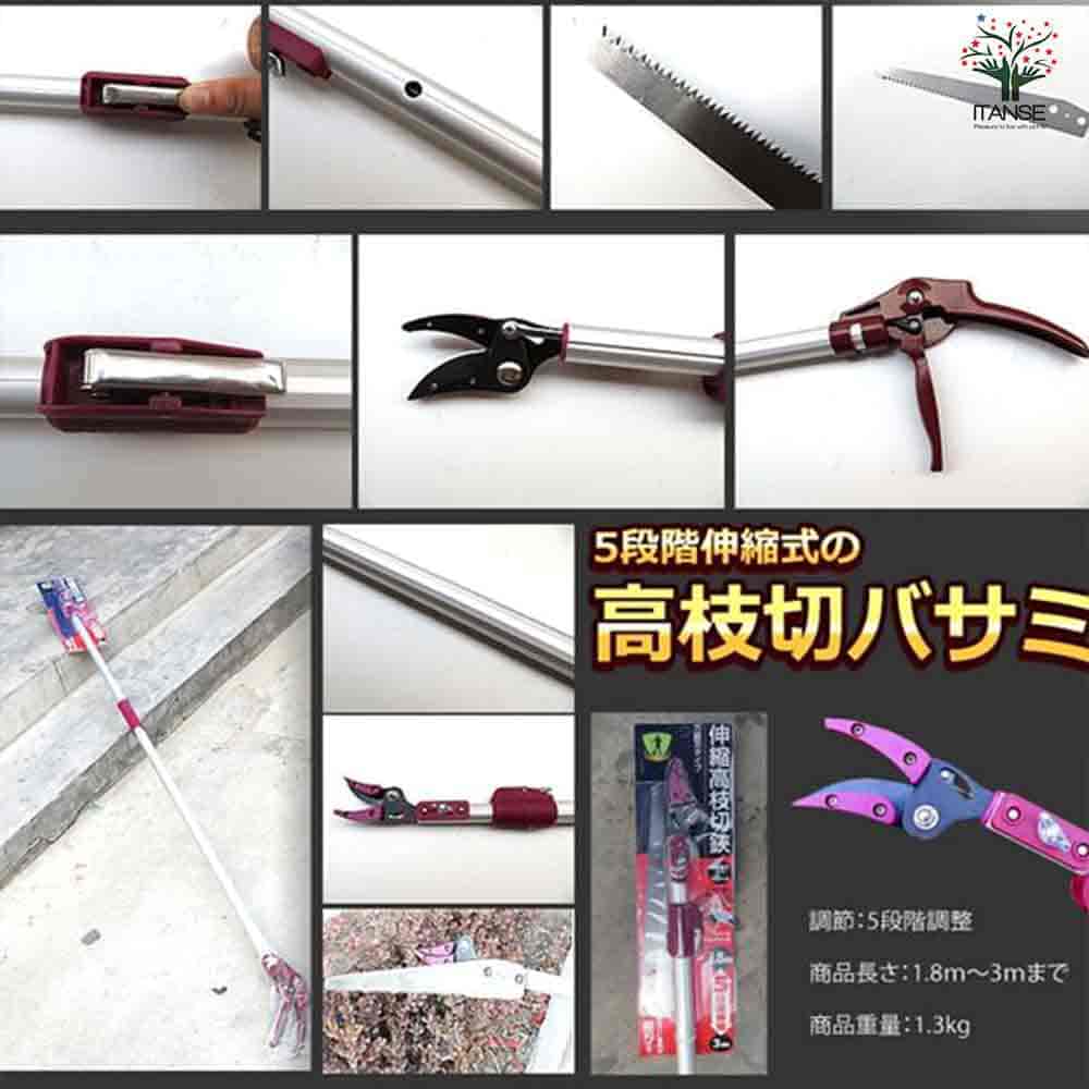 伸縮式 高枝切バサミ  【園芸用はさみ 便利・園芸グッズ／1個売り】