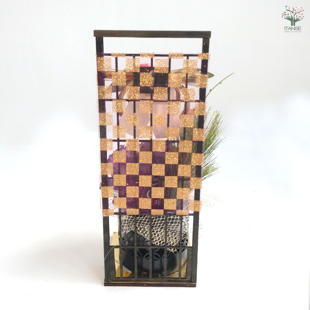 お正月飾り 迎春しめ飾りアレンジ【花苗 3号／1個売り】