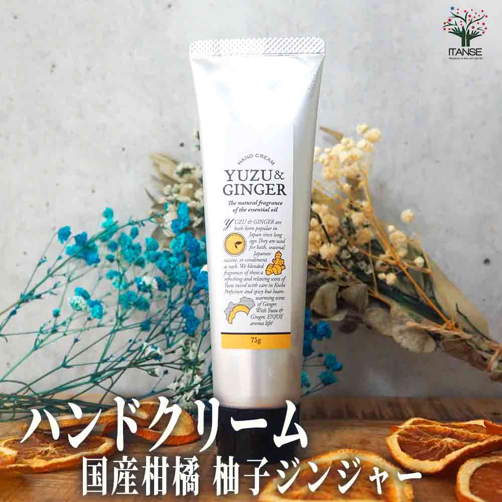 ハンドクリーム75g YUZU&GINGER(ゆずジンジャー) 【香り系 ハンドクリーム】