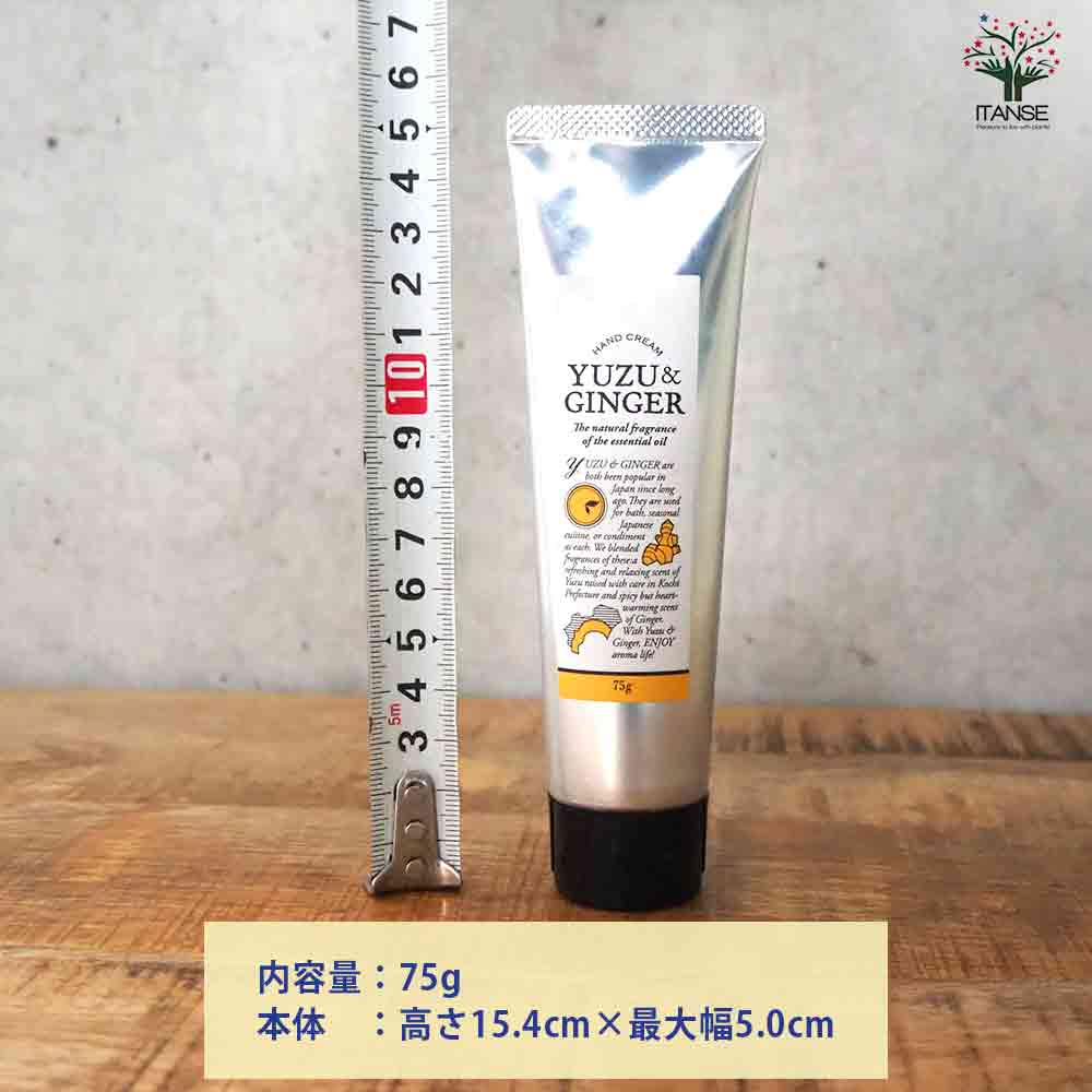 ハンドクリーム75g YUZU&GINGER(ゆずジンジャー) 【香り系 ハンドクリーム】
