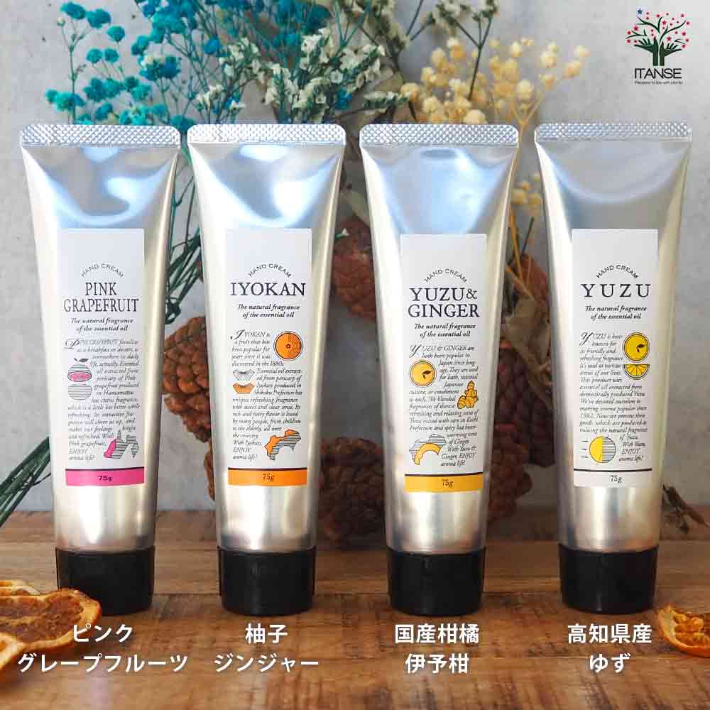 ハンドクリーム75g YUZU&GINGER(ゆずジンジャー) 【香り系 ハンドクリーム】