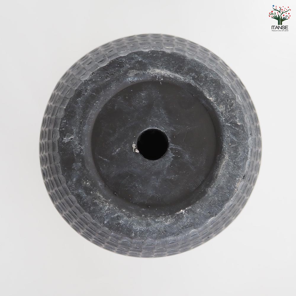 鉢カバー コンカッセロング 【鉢カバー ブラック／1個売り】｜ 【植物