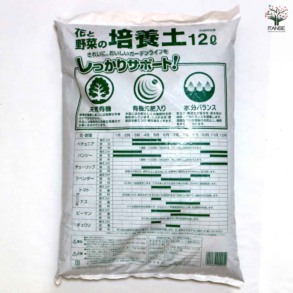 園芸資材セット 【資材 取っ手付きプランター ブラックMサイズ3個＋培養土12L＋鉢底石5L】