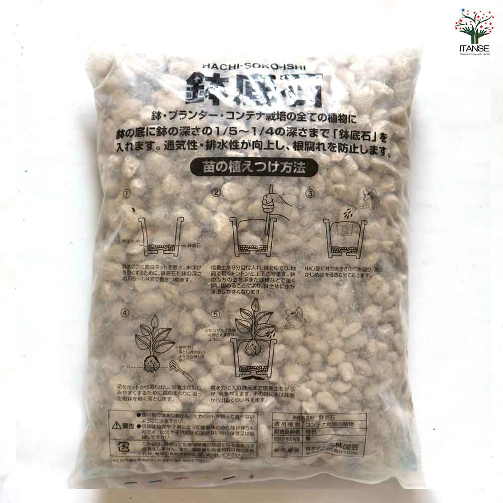 園芸資材セット 【資材 取っ手付きプランター ブラックMサイズ3個＋培養土12L＋鉢底石5L】