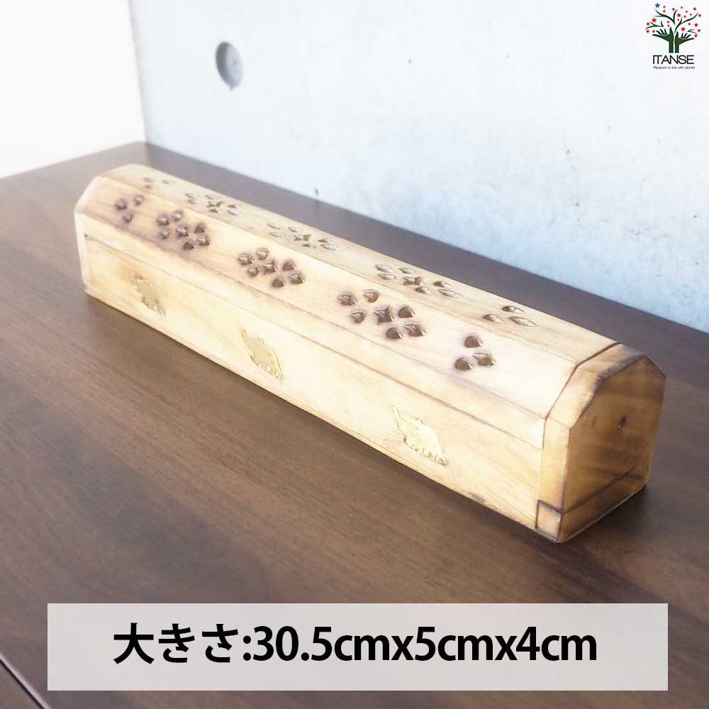 マンゴーウッドのお香立て ゾウ柄 【香り系 便利・園芸グッズ】