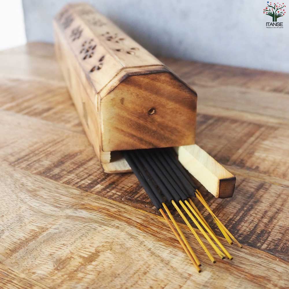 マンゴーウッドのお香立て ゾウ柄 【香り系 便利・園芸グッズ】