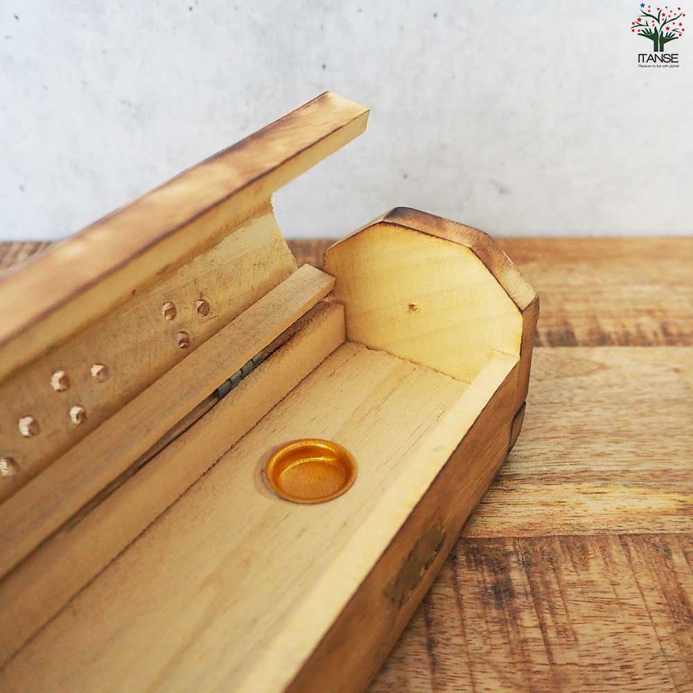 マンゴーウッドのお香立て ゾウ柄 【香り系 便利・園芸グッズ】