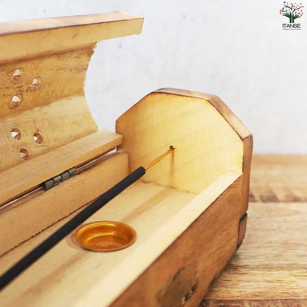 マンゴーウッドのお香立て ゾウ柄 【香り系 便利・園芸グッズ】