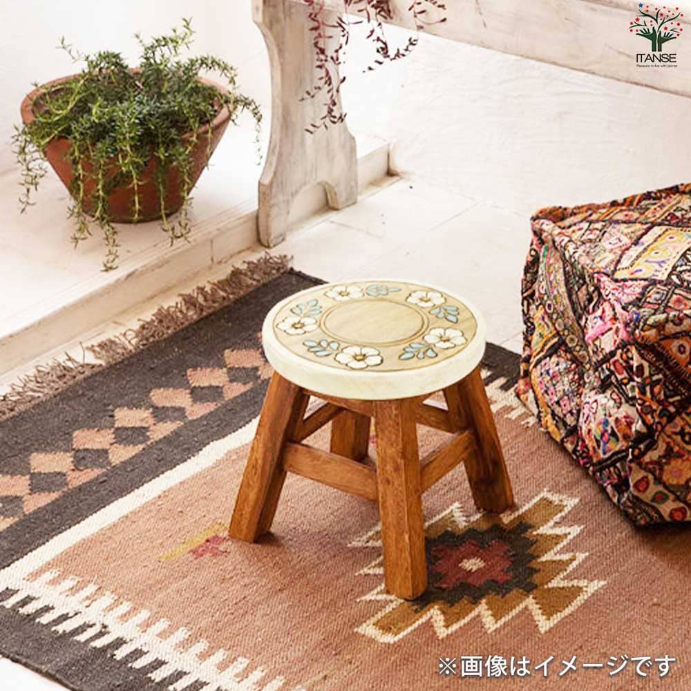 ラウンドスツール コロネット 【家具 便利・園芸グッズ】｜ 【植物の