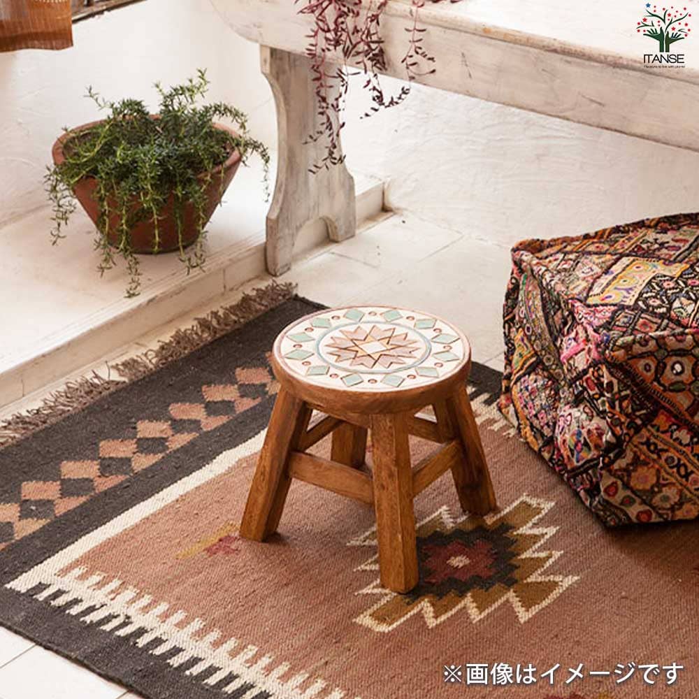 ラウンドスツール マラケシュ 【家具 便利・園芸グッズ】