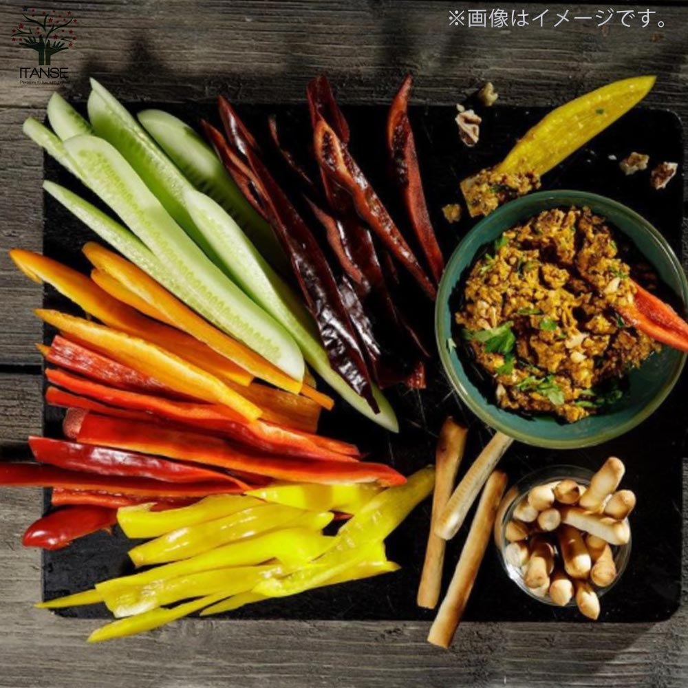 フルーティーピーマン・スイートパレルモ”オレンジ”の苗2個～【野菜苗 10.5cmポット自根苗】