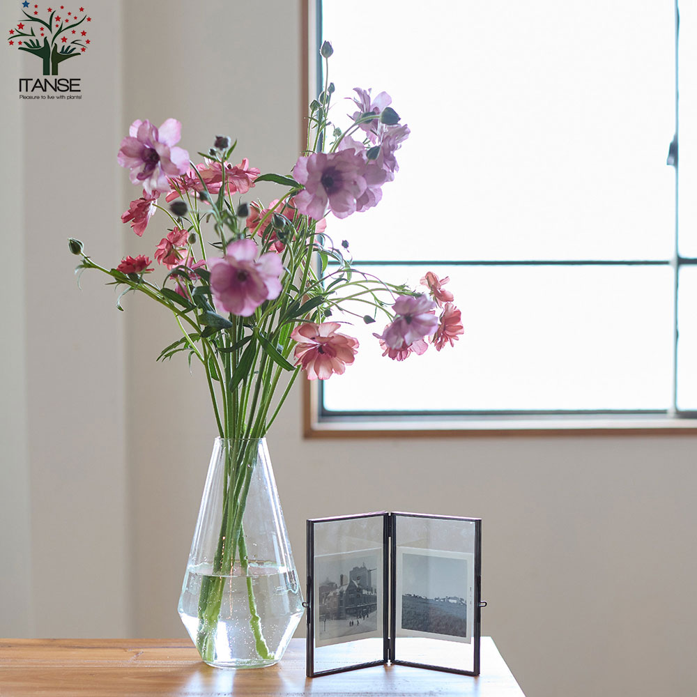 フラワーベース マフルL【吹きガラス／Size:最大部分直径13cm×高