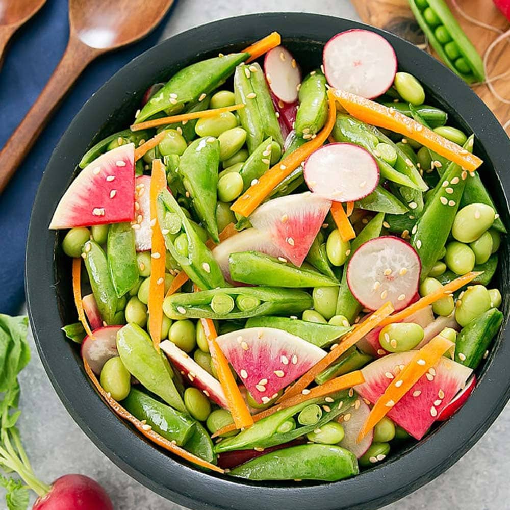 すずなりフルーツ実エンドウ豆3個～【野菜苗 9cmポット】