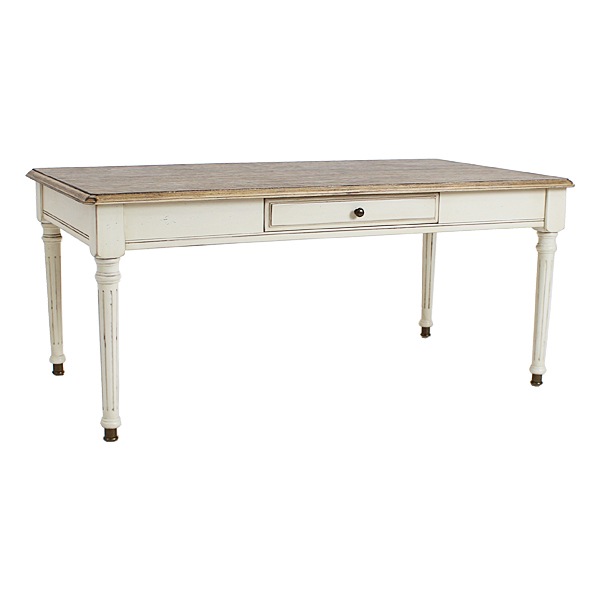 アンティーク　木製サイドテーブル 引き出し付き ホワイト アンティーク調 サイドテーブル ホワイト 花台 2段 二段 引出し