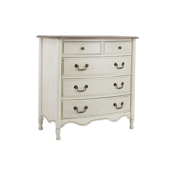 アンティーク調,4段,チェスト,W約89×D約50×H約91cm,ホワイト,引出し