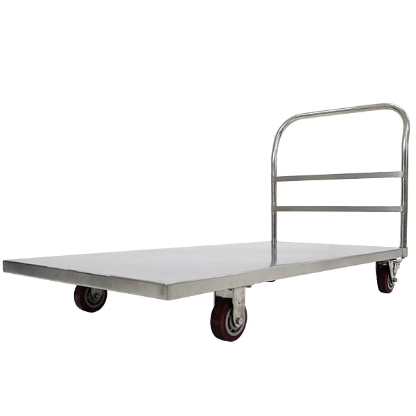 オールステンレス台車,耐荷重約500kg,積載面約760×1525mm,平台車,大型