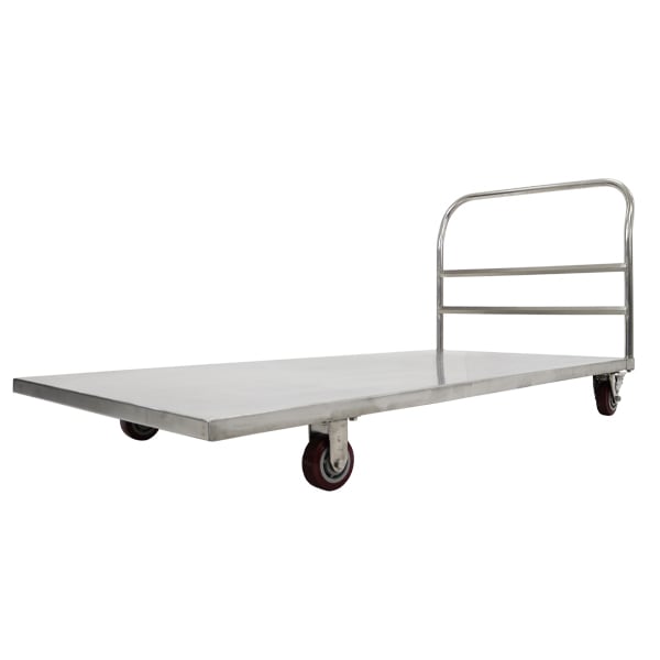 オールステンレス台車,耐荷重約500kg,積載面約915×1830mm,平台車,大型