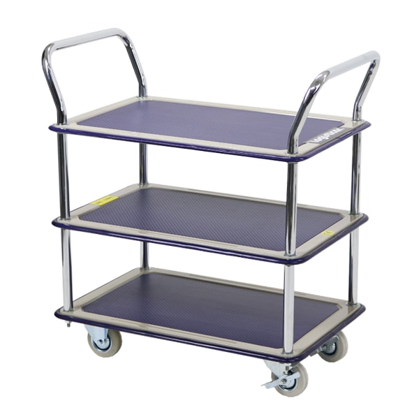 台車,スチール製,3段台車,板厚約1.2cm,総耐荷重約120kg,幅約48cm,奥行