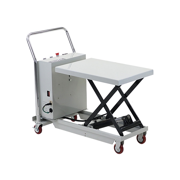 電動油圧式昇降台車,電動昇降,耐荷重約150kg,電動リフト台車,リフト