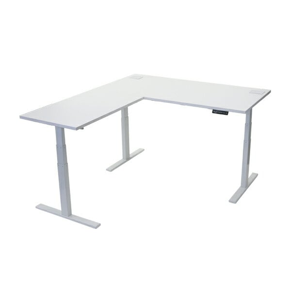 昇降デスク,L字型,電動,昇降,デスク,コードホール付,PSE適合,W1600