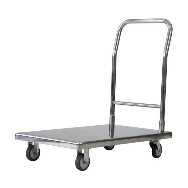 台車,オールステンレス台車,耐荷重約250kg,積載面約550×905mm,平台車