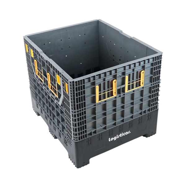 頑丈プラスチックパレット折り畳み式箱の積み重ねOK再使用可能