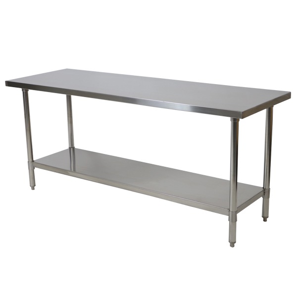 送料無料 オールステンレス作業台 2段 耐荷重約220kg 約幅1800×