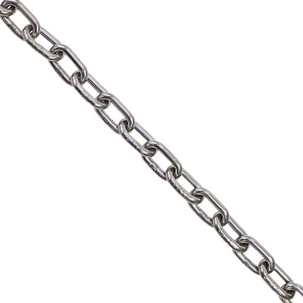 ステンレスチェーン,チェーン,線径約8mm,使用荷重約800kg,約10m,SUS304