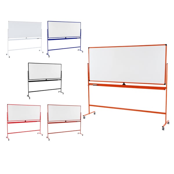 ホワイトボード,脚付き,高さ2段階,高さ調節,2100×900mm,両面,ハイ