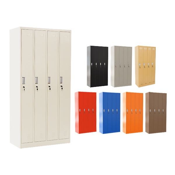 ロッカー,おしゃれ,スチールロッカー,4人用,鍵付き,スペアキー付,4列1