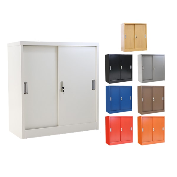 ロッカー,おしゃれ,スチール書庫,引き戸タイプ,鍵付き,スペアキー付き