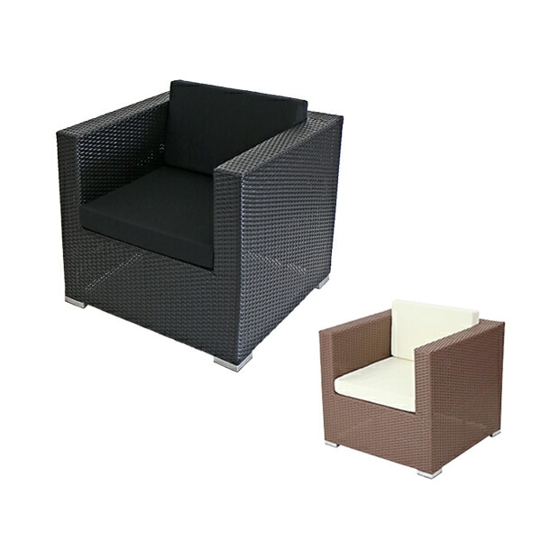 人工ラタンソファ,1人掛け,シングルソファ,1P,籐,家具