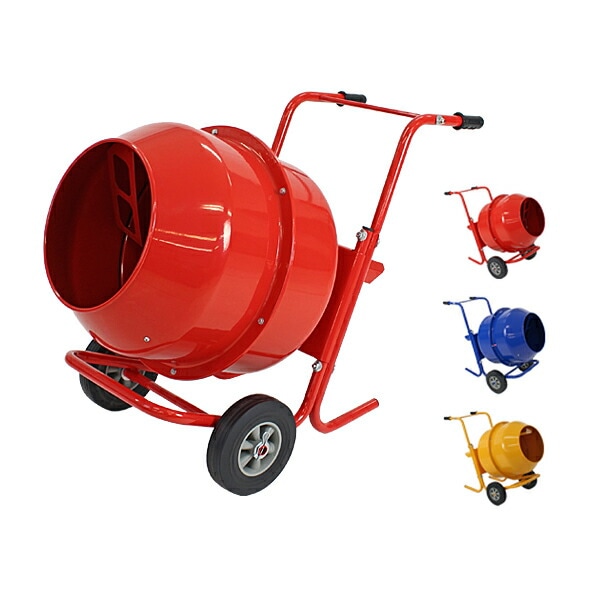 コンクリートミキサー,練上量70L,ドラム容量140L,電動,モーター式,100V