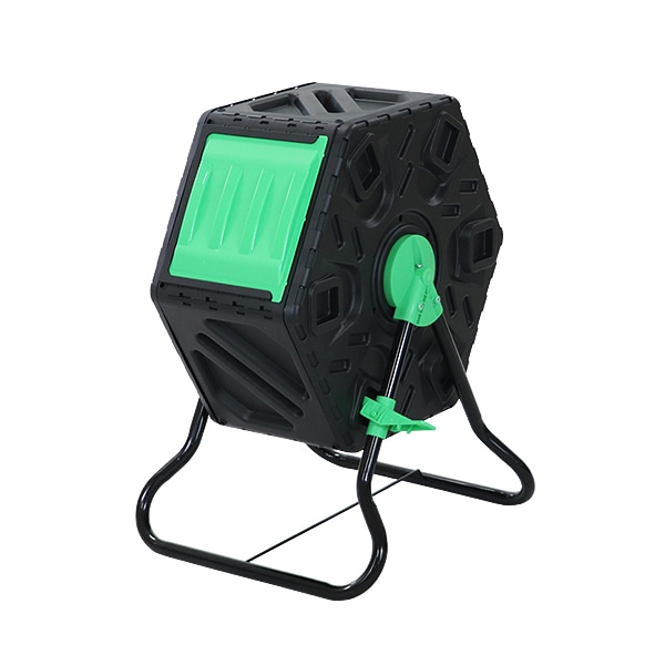 コンポスト,回転式,65L,回転,小型,軽量,容器,家庭用,ブラック,黒